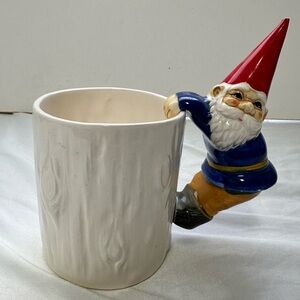 Vintage 1979 Gnome Mug Unieboek B V Japan 5 3/4" x 3 1/4" Gnome Handle 12 Oz